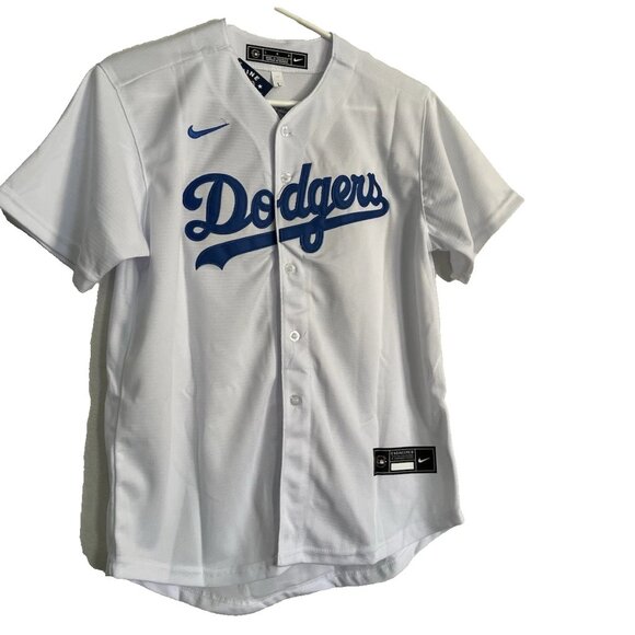 SHOHEI OHTANI NO. 17 LA DODGERS MLB JERSEY WHITE SIZE YOUTH LARGE - NWT - Picture 1 of 6